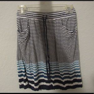Blue Striped Skirt